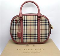 Burberry Small Haymarket Check Nylon Orchard Bowling Bag - BRAND NEW