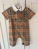 Authentic Burberry Unisex Romper - 9-12M