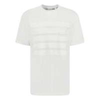 Burberry Post Code Print T-Shirt White