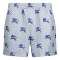 Burberry 'Brandon' Silk Shorts Blue