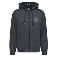 Burberry 'Fordson' Check Hoodie Sweatshirt Charcoal