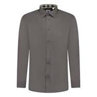 Burberry Classic Check Neck Cambridge Shirt Grey