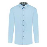 Burberry Classic Check Neck Cambridge Shirt Light Blue