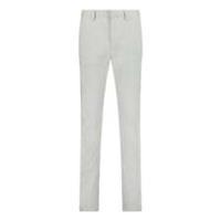 Burberry Classic Fit Taupe Trousers Light Grey