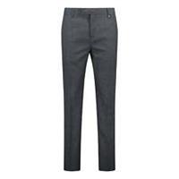 Burberry 'Shilton' Wool Pattern Trousers Charcoal