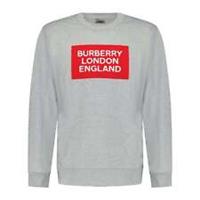 Burberry 'Fawson' Print Cotton Sweatshirt Grey