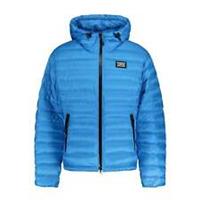 Burberry 'Mathers' Hooded Down Jacket Cyan Blue