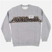 Burberry Grey Leopard Stripe Logo Sweatshirt | Size S Relaxed fit RRP $875 - S Regular