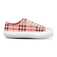 Burberry 'Jack Low' Check Trainers Pink