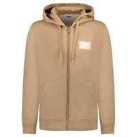 Burberry 'Hove' Logo Hoodie Zip Sweatshirt Camel Beige