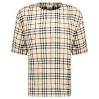 Burberry 'Willesden' Check T-Shirt Beige