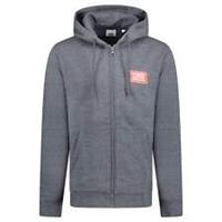 Burberry 'Hove' Logo Hoodie Zip Sweatshirt Grey