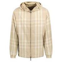 Burberry 'Stanford' Reversible Check Rear Logo Hooded Padded Jacket Beige