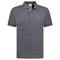 Burberry 'Hartford' Embroidery Logo Check Polo Grey