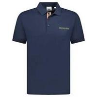 Burberry 'Hartford' Embroidery Logo Check Polo Navy