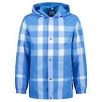 Burberry 'Elmhurst' Checked Hooded Jacket in Blue & White