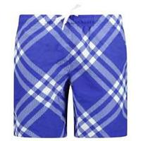 Burberry Swim Shorts in Signature Knight Check Blue