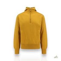 Burberry Yellow Wool Half-Zip Hoodie Size M - M Regular