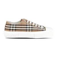 Burberry 'Jack Low' Check Trainers Birch Brown