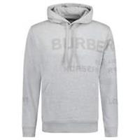 Burberry 'Farley' Logo Print Hooded Sweatshirt Grey