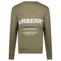 Burberry 'Acklow' Rear Logo Print Sweatshirt Khaki