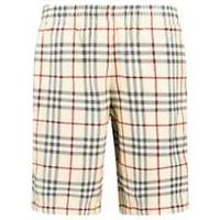 Burberry Debson' Towel Check Shorts Cream