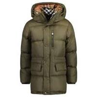 Burberry Haworth Mid Length Down Puffer Jacket Khaki Green