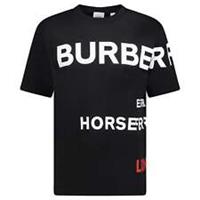 Burberry Horseferry Cotton T-Shirt Black