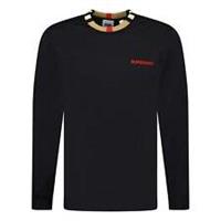 Burberry 'Jayson' Check Long Sleeve T-Shirt Black