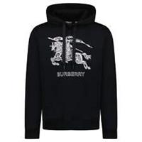 Burberry 'Drake' Embroidery Hooded Sweatshirt Black