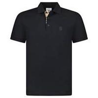 Burberry 'Eddie' TB Check Placket Polo-Shirt Black