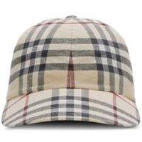 Burberry Archive Check Baseball Cap Stone