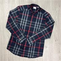 Burberry Check Shirt - Navy