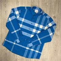 Burberry Check Shirt - Blue