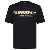 Burberry 'Ellison' Logo Print T-Shirt Black