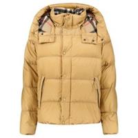 Burberry 'Leeds' Detachable Sleeve Hooded Down Jacket Warm Honey