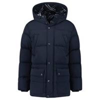 Burberry Technical Nylon Puffer Coat in Navy