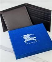 Burberry Leather Men Wallet Coffee colour