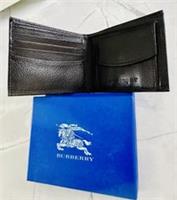 burberry men wallet brown leather