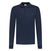 Burberry 'Gateforth' Long Sleeve Polo-Shirt Navy