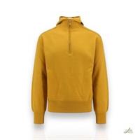 Burberry Wool Half-Zip Hoodie Yellow Size M Made in Italy - M Regular