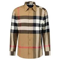 Burberry 'Claverdon' Check Shirt in Taupe Brown