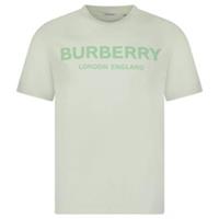 Burberry 'Ellison' London Logo Print T-Shirt Mint Green