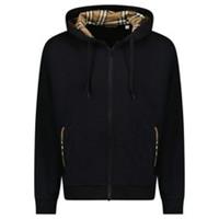 Burberry 'Keira' Logo Hoodie Zip Sweatshirt Black