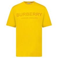 Burberry 'Ellison' Logo Print T-Shirt Orange