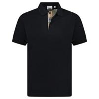 Burberry 'Hartford' Check Placket Polo Black