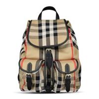 Burberry Enfield Check Canvas Backpack in Archive Beige