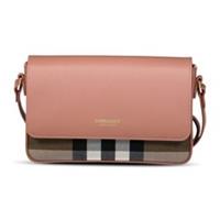 Burberry 'New Hampshire' Leather Shoulder Bag Dark Rosewood Pink