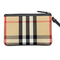 Burberry Peyton Check Wristlet Archive Beige