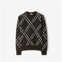 Burberry Check Print Wool Sweater Size XL - XL Regular
